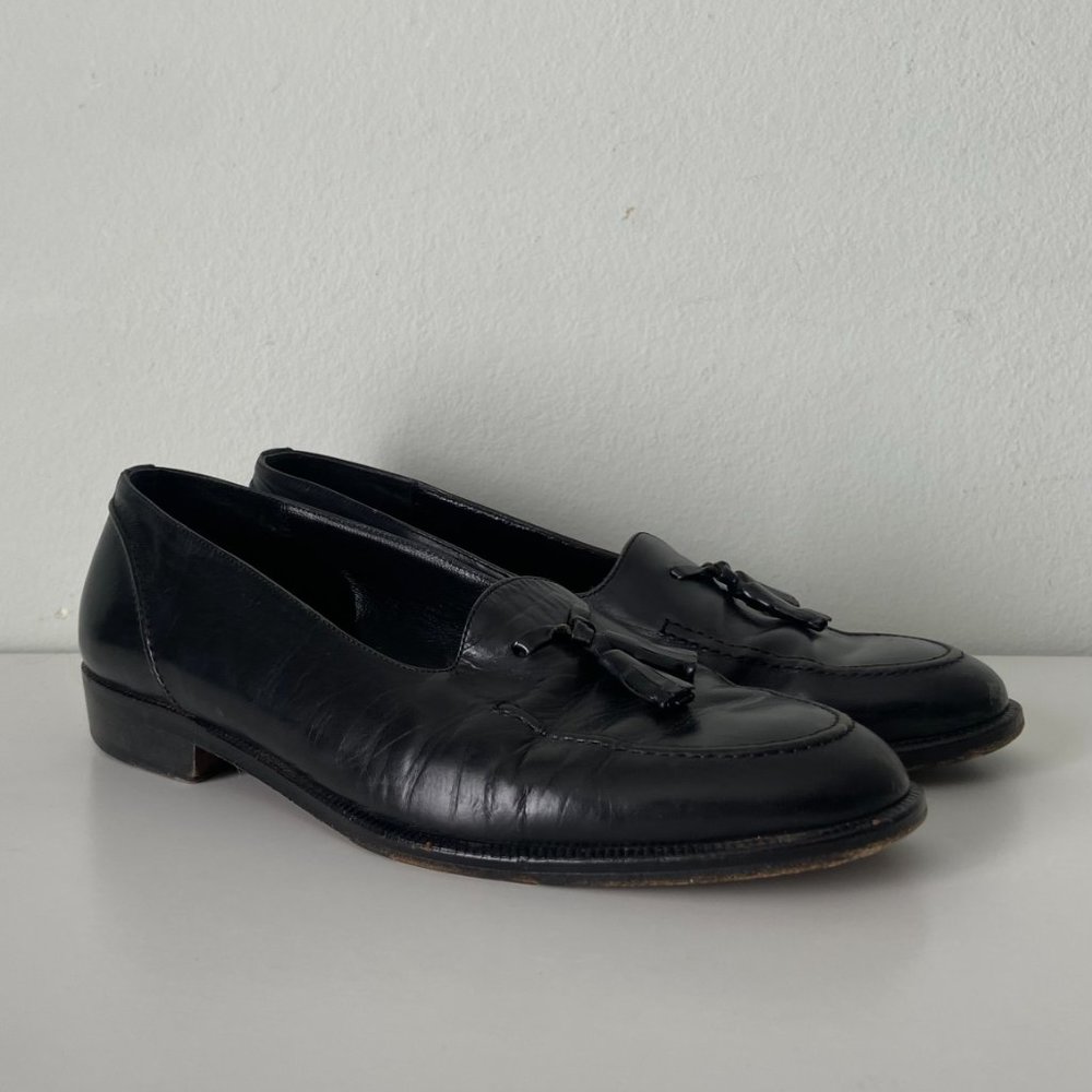 VERO CUOIO Black Leather Loafers